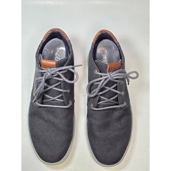 OluKai‎ Nana Hele Wai\'apo Men\'s Chukka Boots Size 9.5 Dark Gray Canvas Mid Shoes main image 10